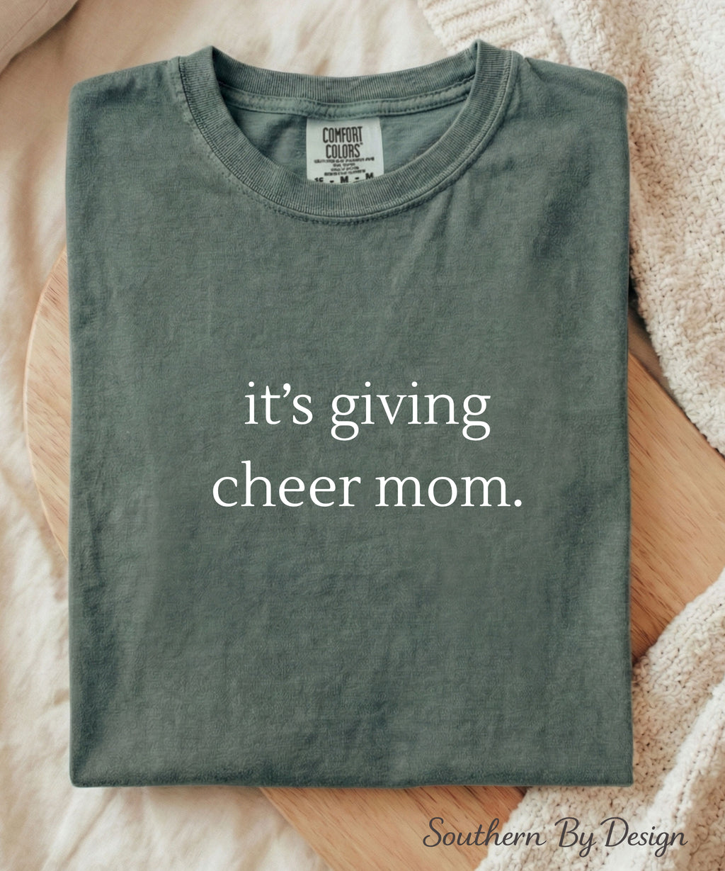 It's Giving Cheer Mom Tee