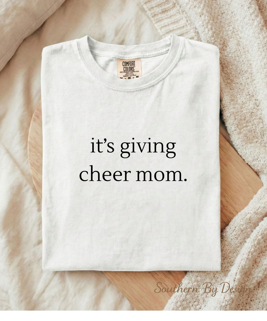It's Giving Cheer Mom Tee