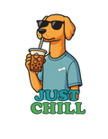 Just Chill Coffee Dog Shirt