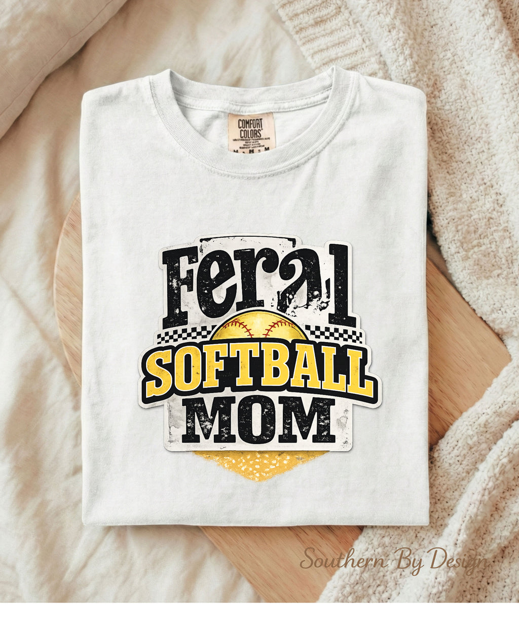 Feral Softball Mom Tee