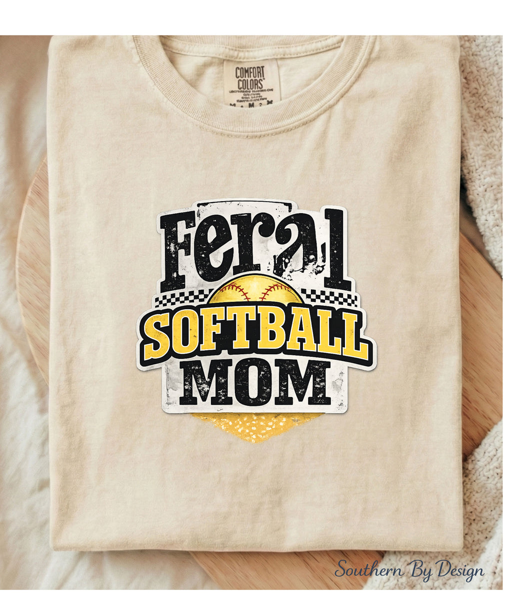 Feral Softball Mom Tee