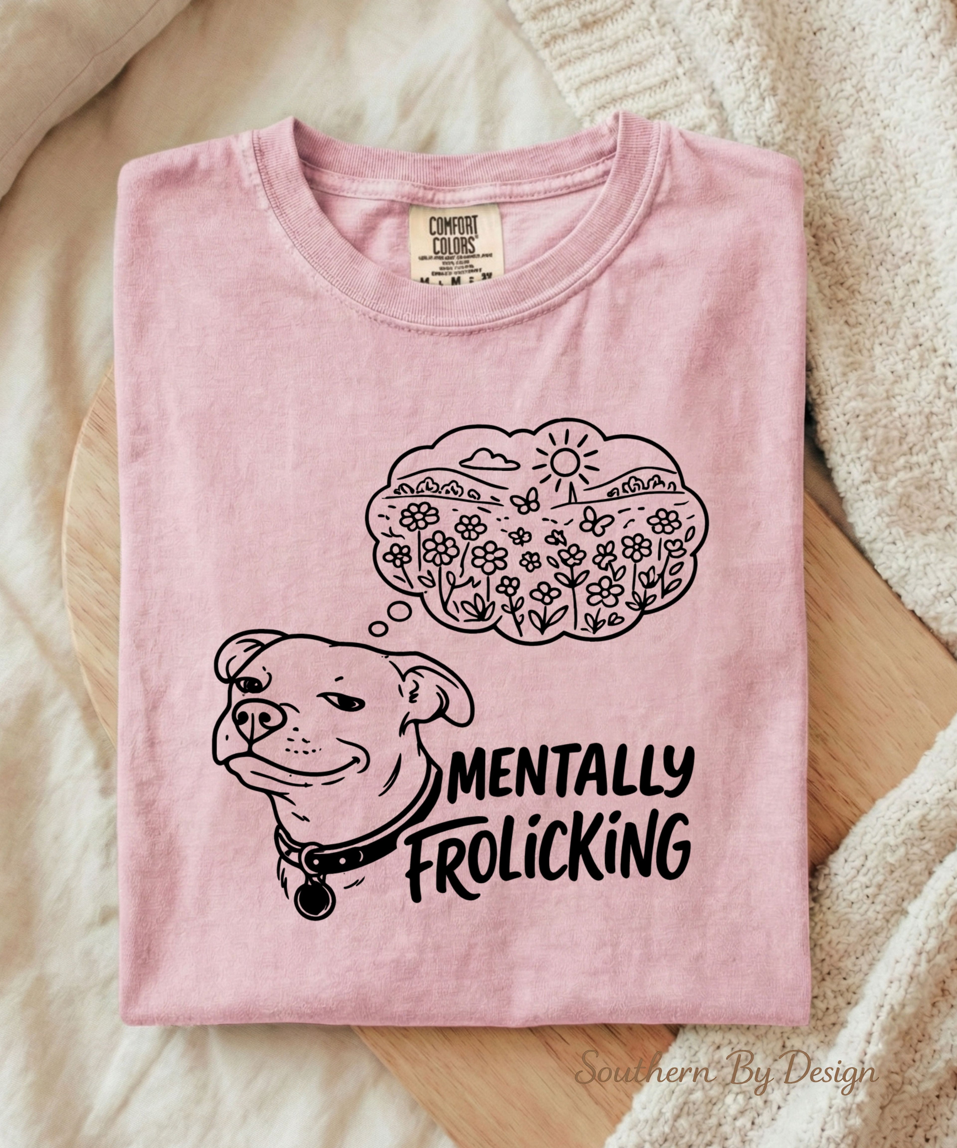 Mentally Frolicking Dog Tee & PNG Download