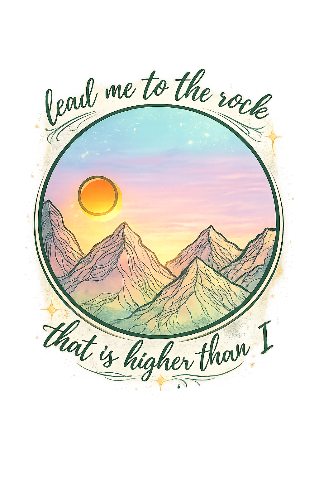 Lead Me to the Rock Tee & PNG Download