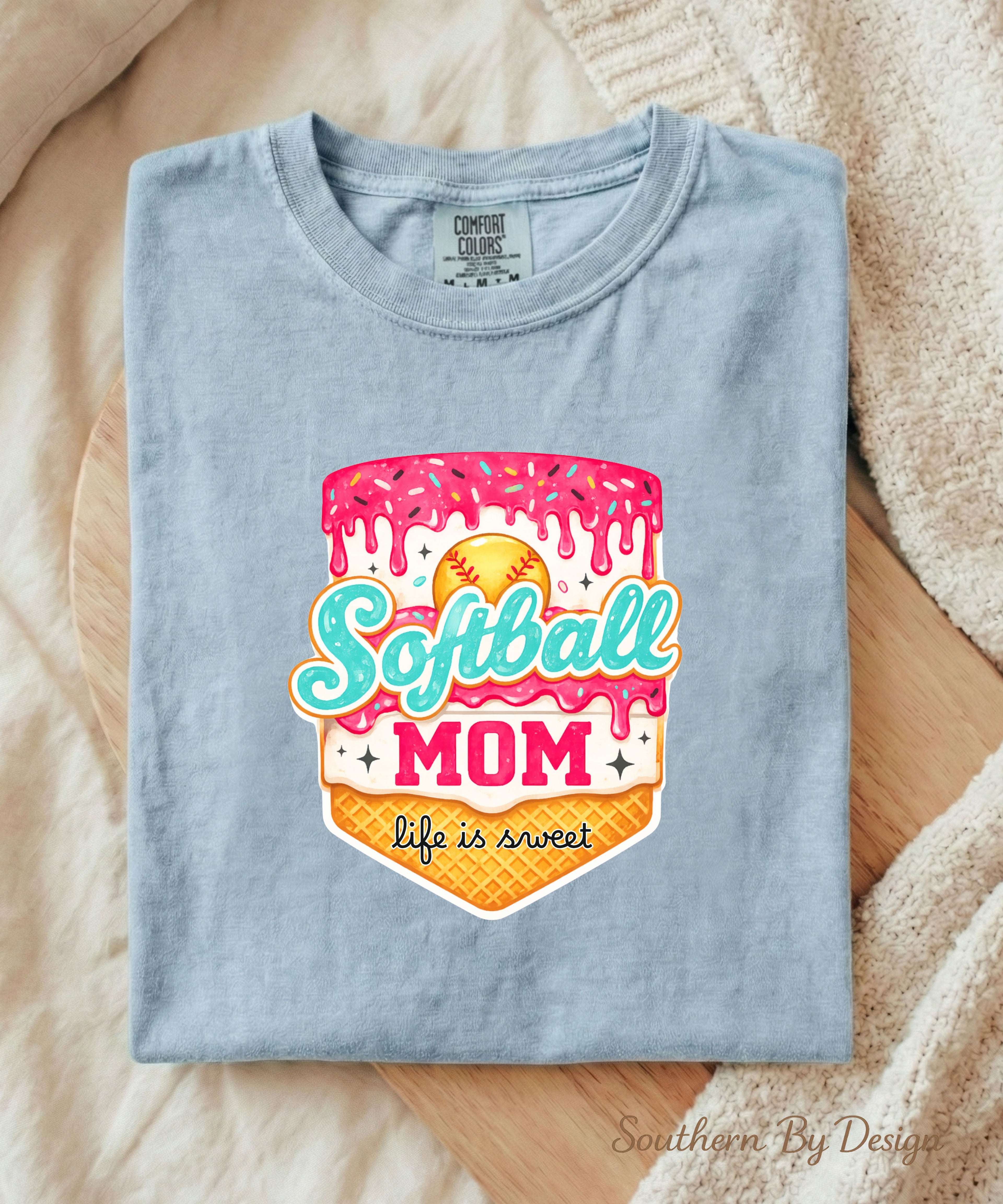 Softball Mom Life Is Sweet Tee