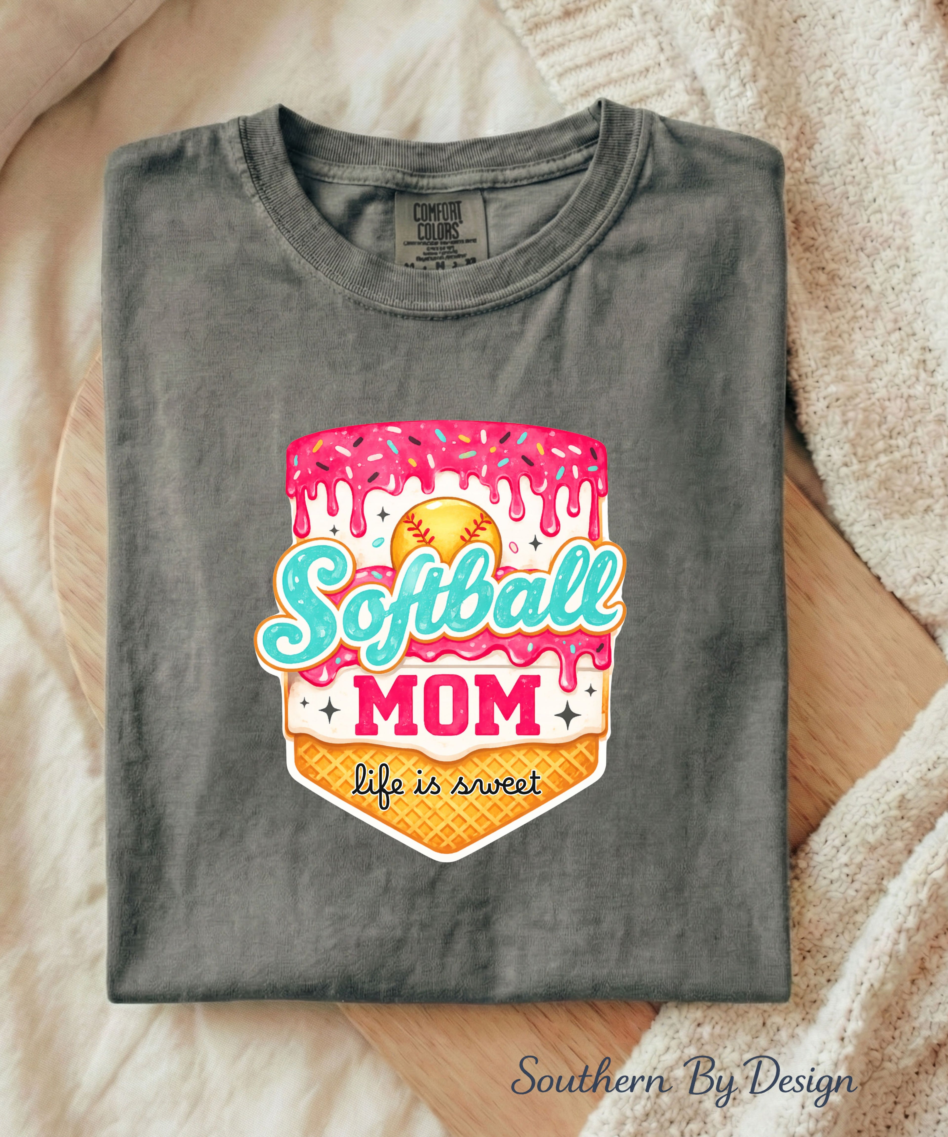 Softball Mom Life Is Sweet Tee