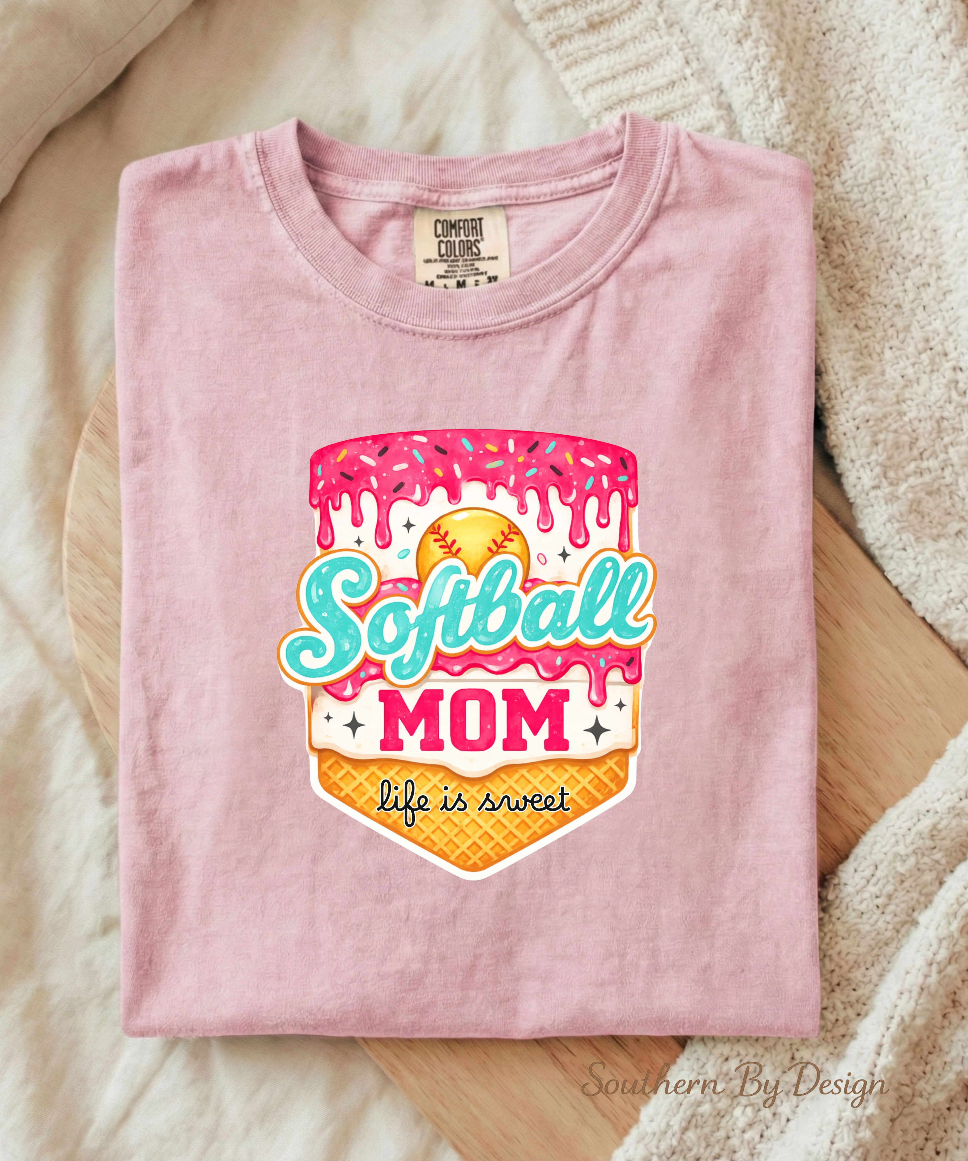Softball Mom Life Is Sweet Tee