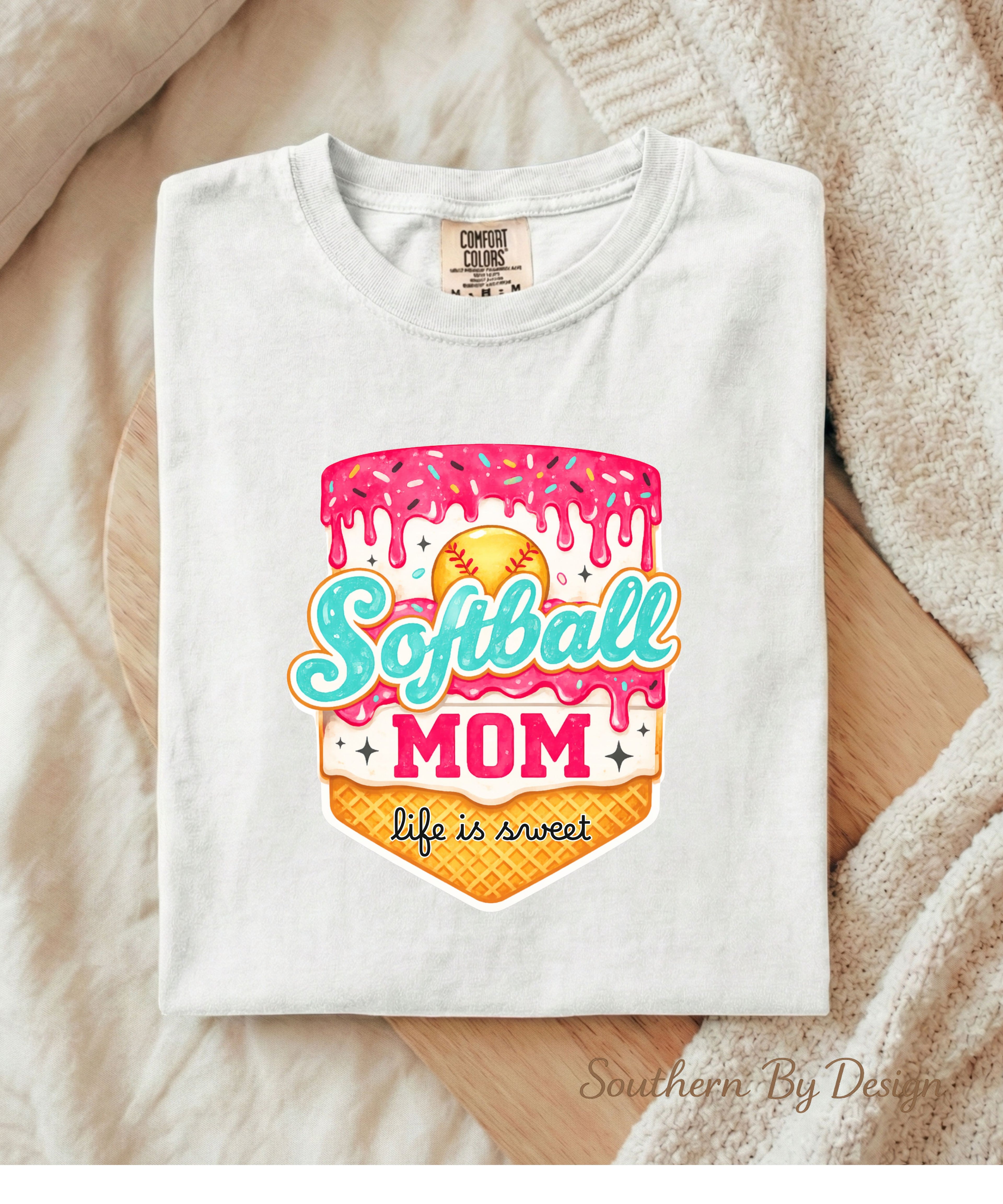 Softball Mom Life Is Sweet Tee