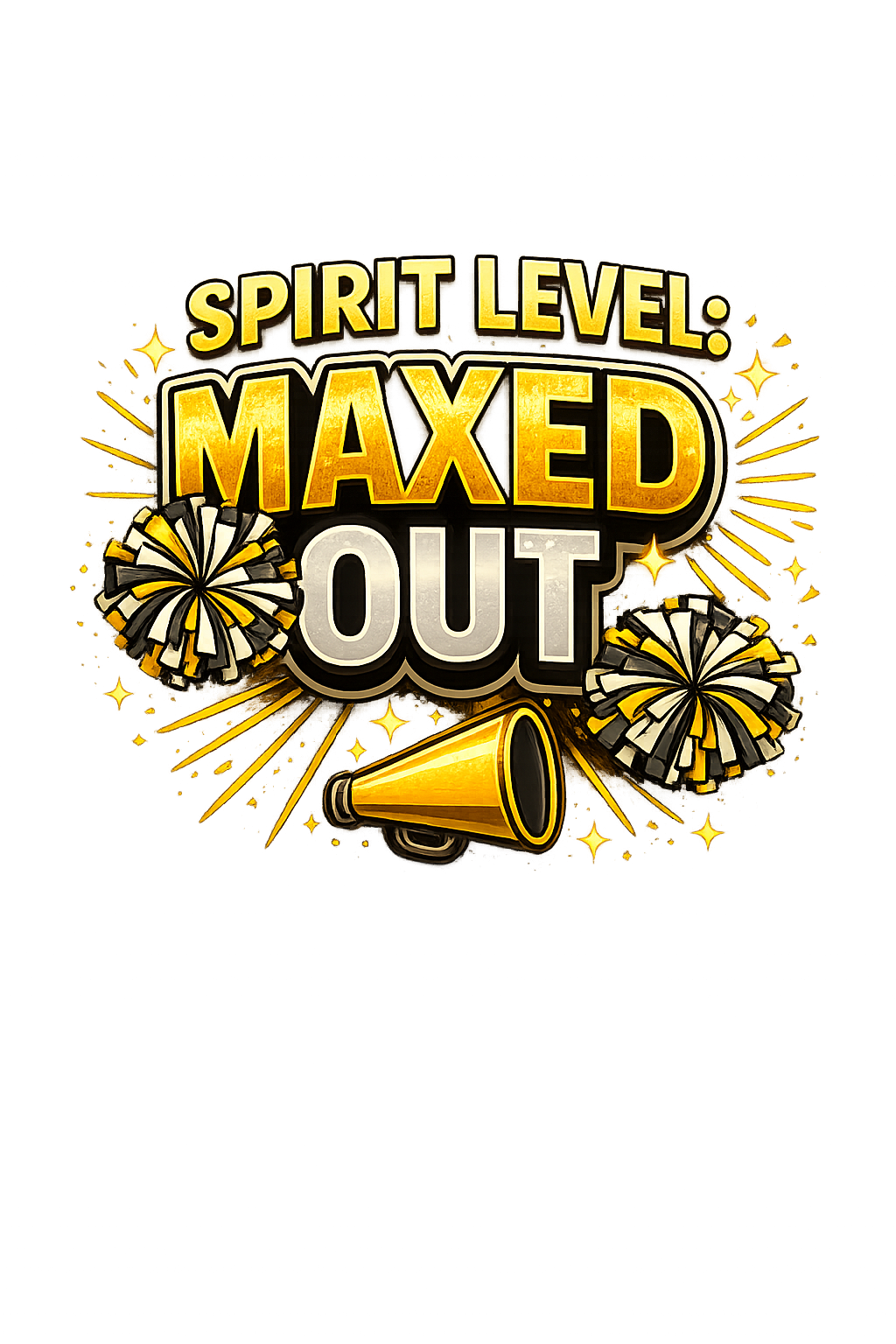 Spirit Level Maxed Out Cheer Shirt