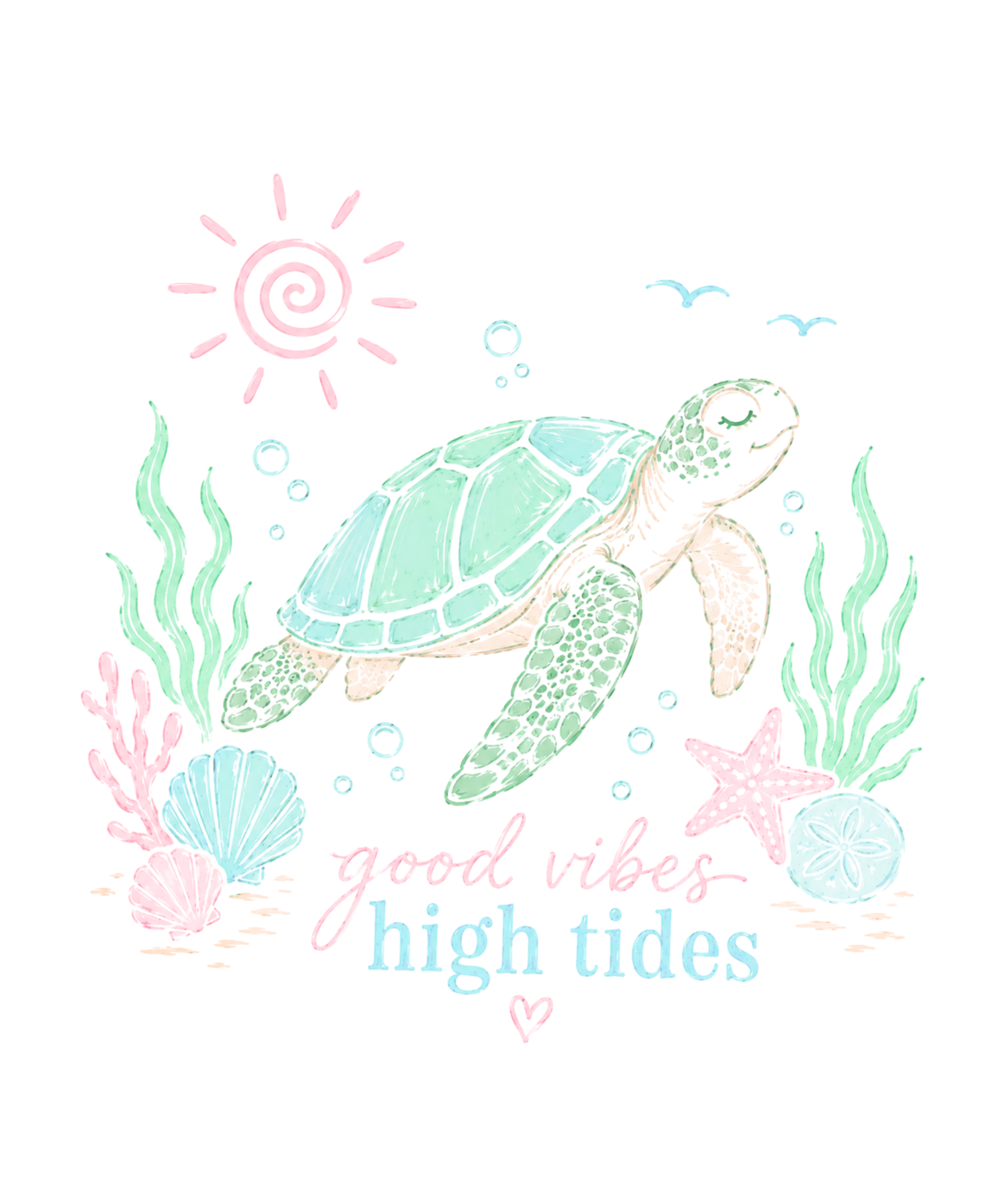 Good Vibes Turtle Vacation Tee