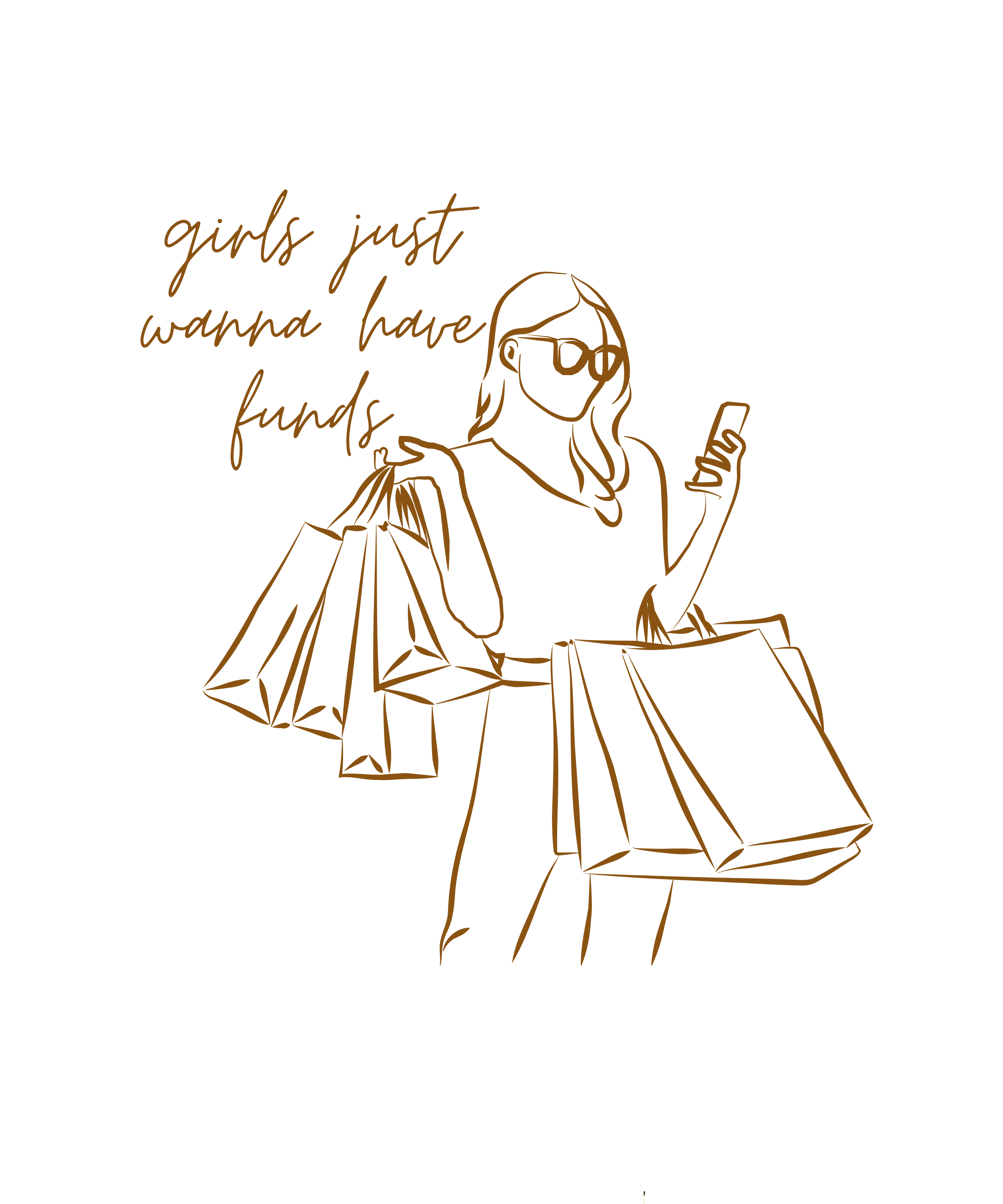 Girls Just Wanna Have Funds Tee & PNG Download